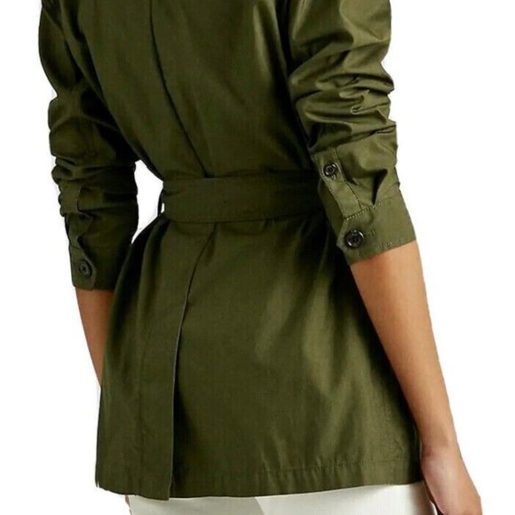 LAUREN RALPH LAUREN Belted Twill Field Jacket (MISSING BELT) - Picture 4 of 5